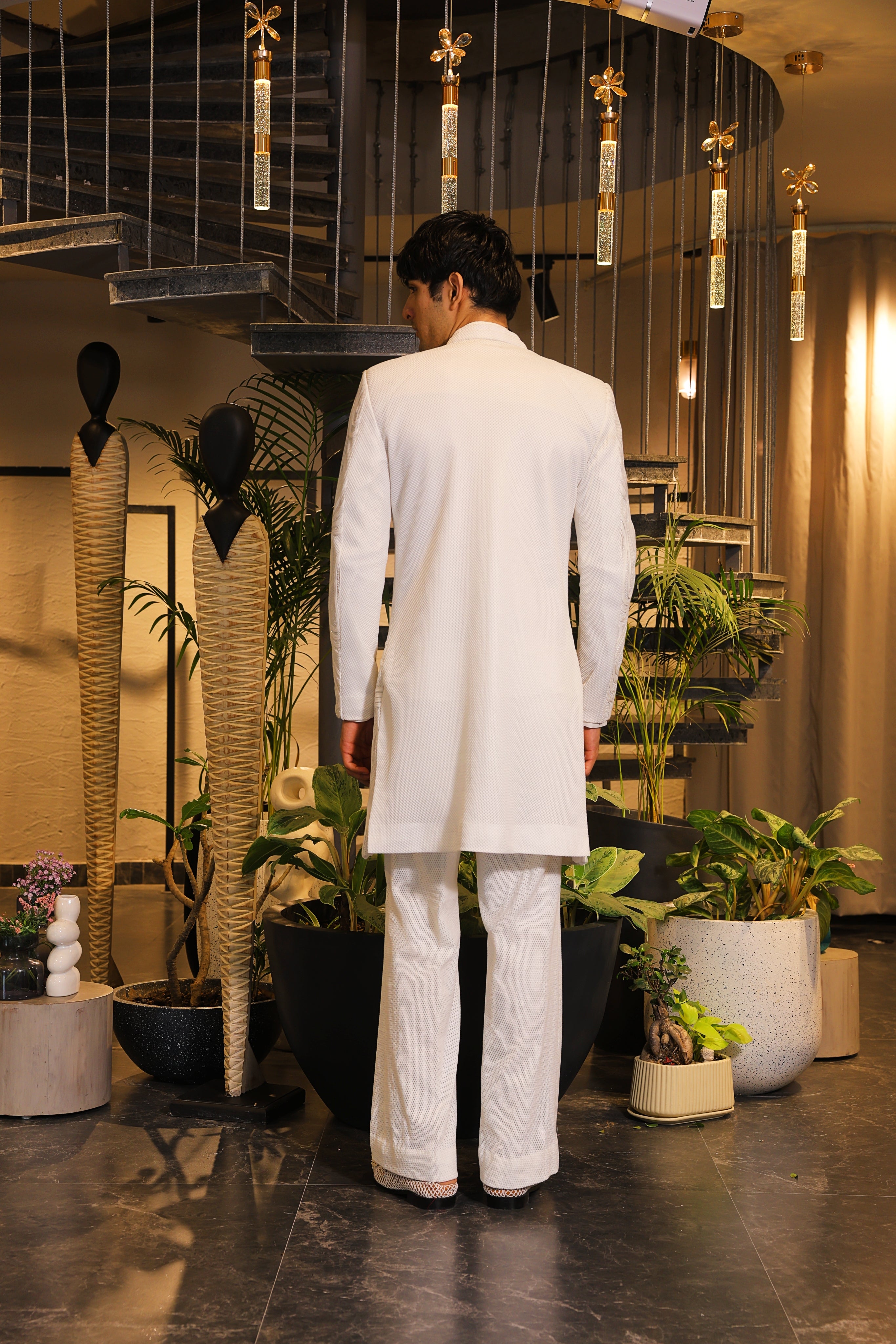 White crochet ethnowave ind-western
