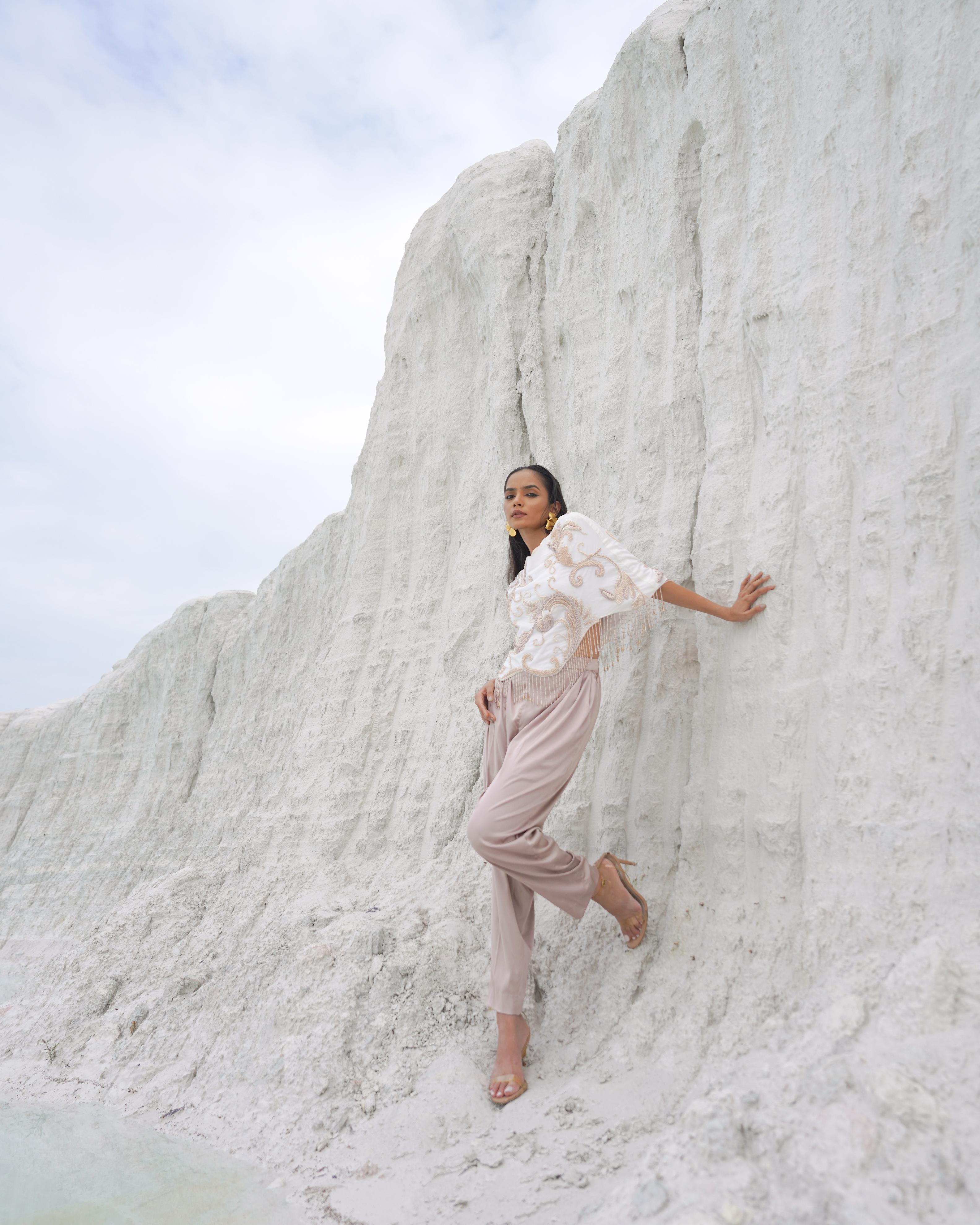 WHITE AND PASTEL CO-ORD SET
