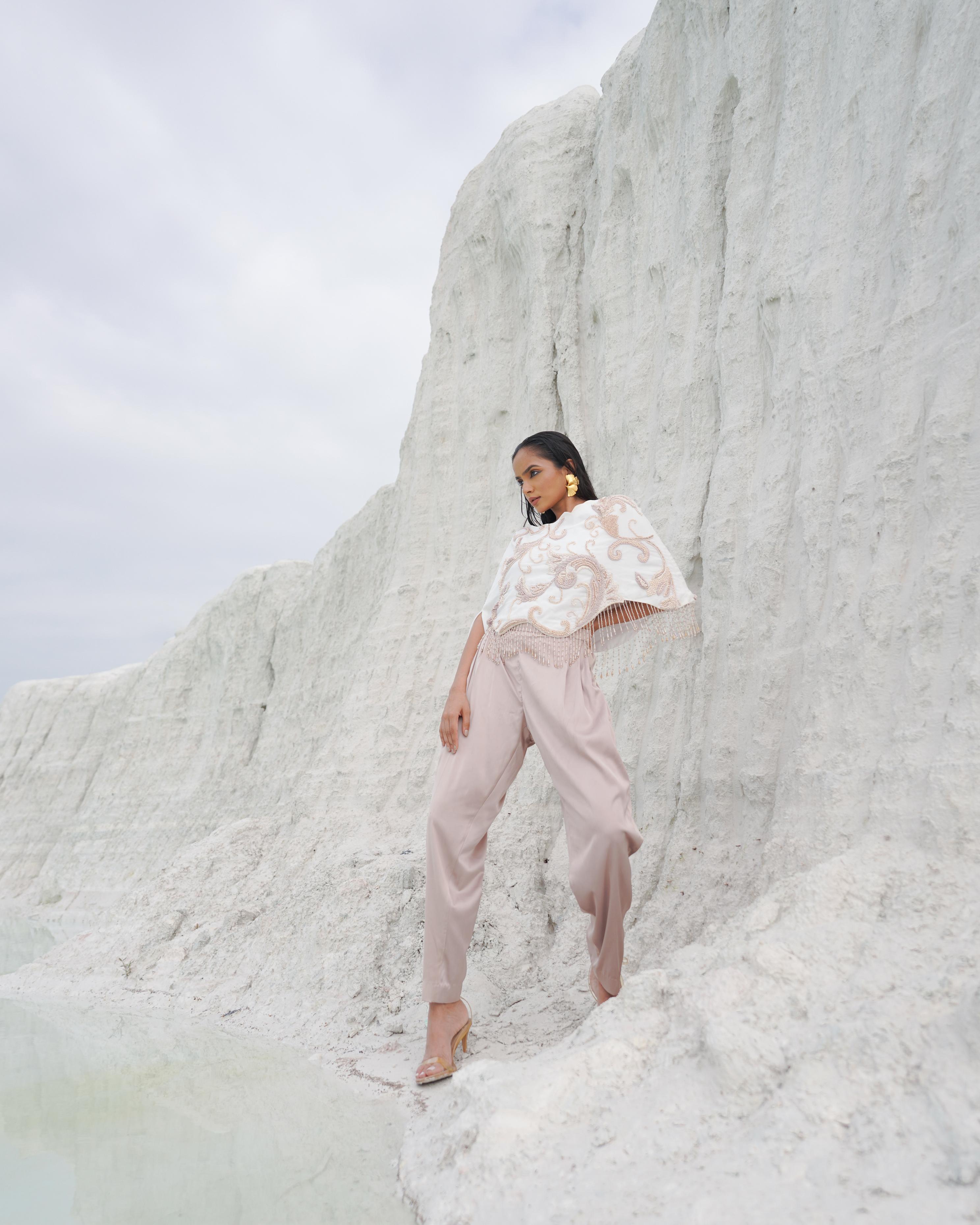 WHITE AND PASTEL CO-ORD SET