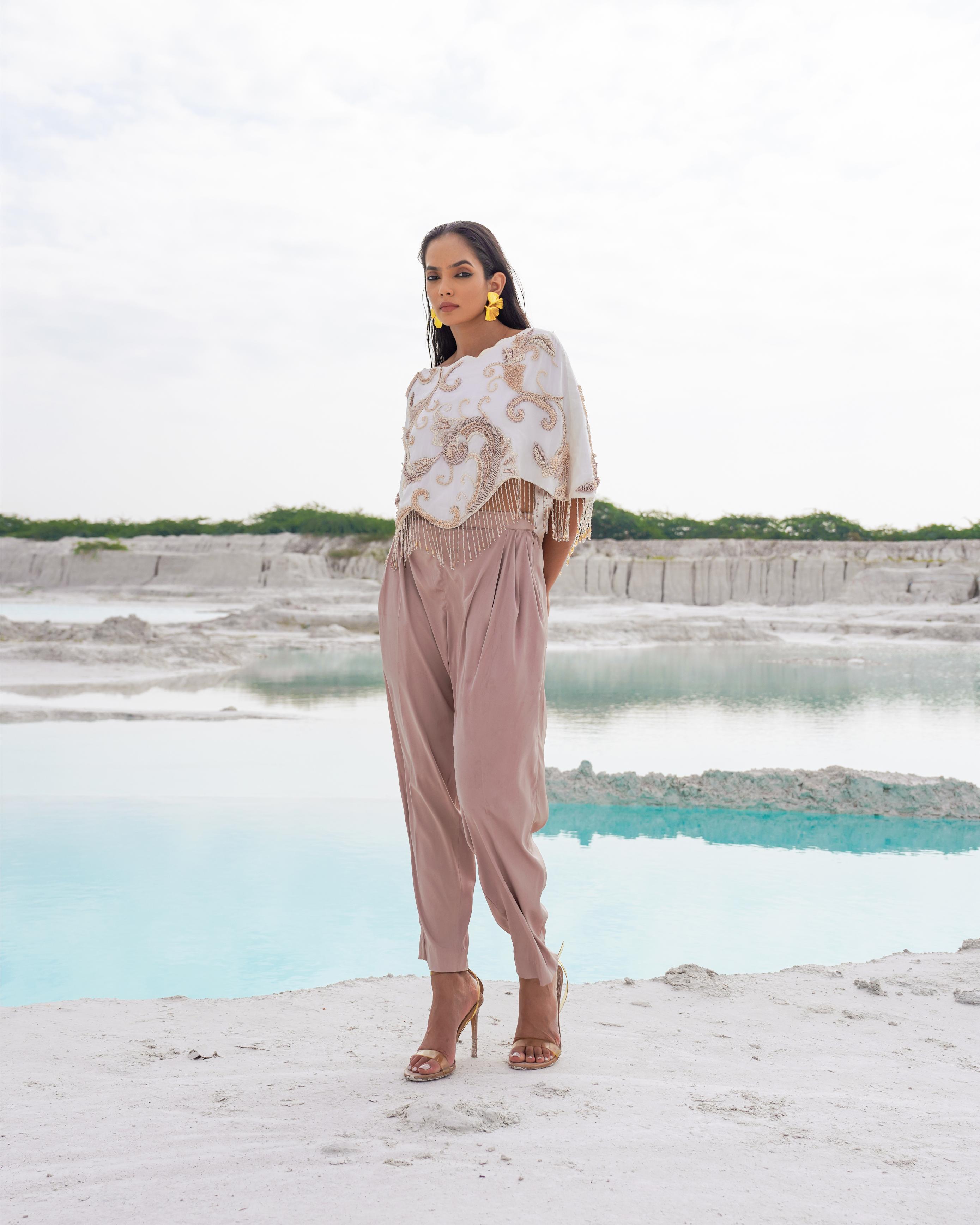 WHITE AND PASTEL CO-ORD SET
