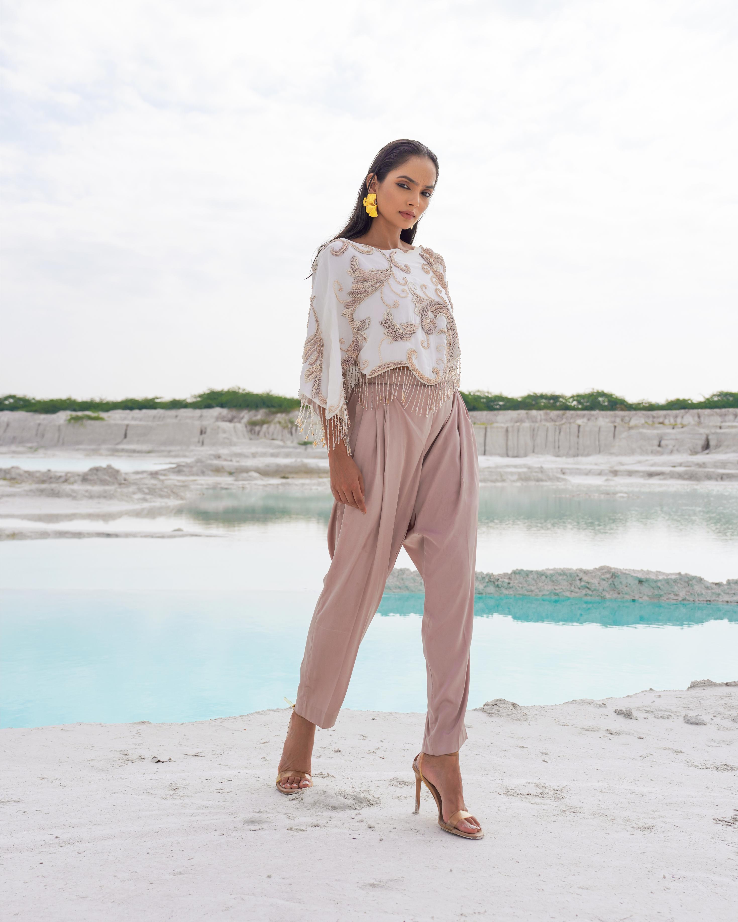 WHITE AND PASTEL CO-ORD SET