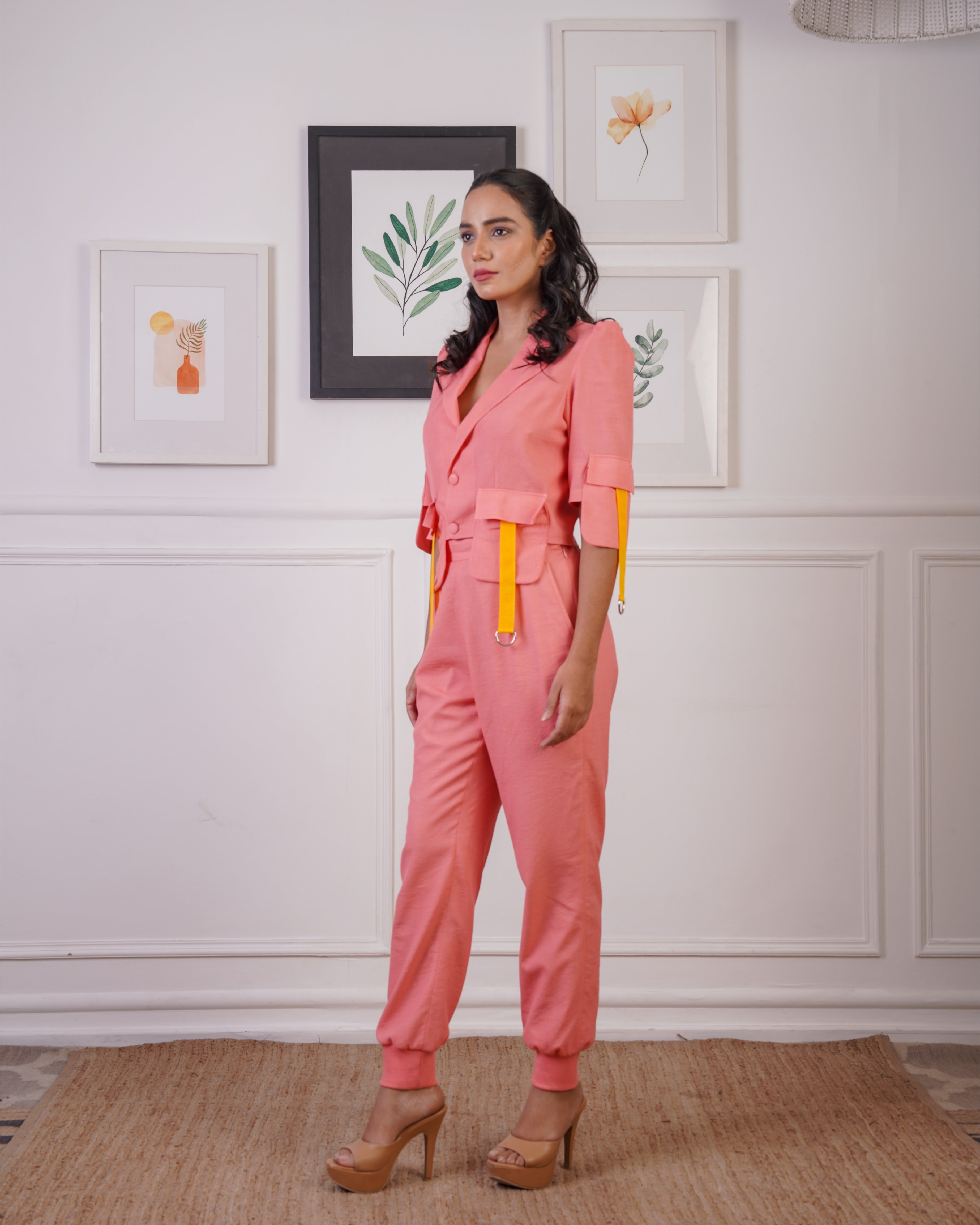 BLAZER SHIRT CO-ORD WITH STRIPS