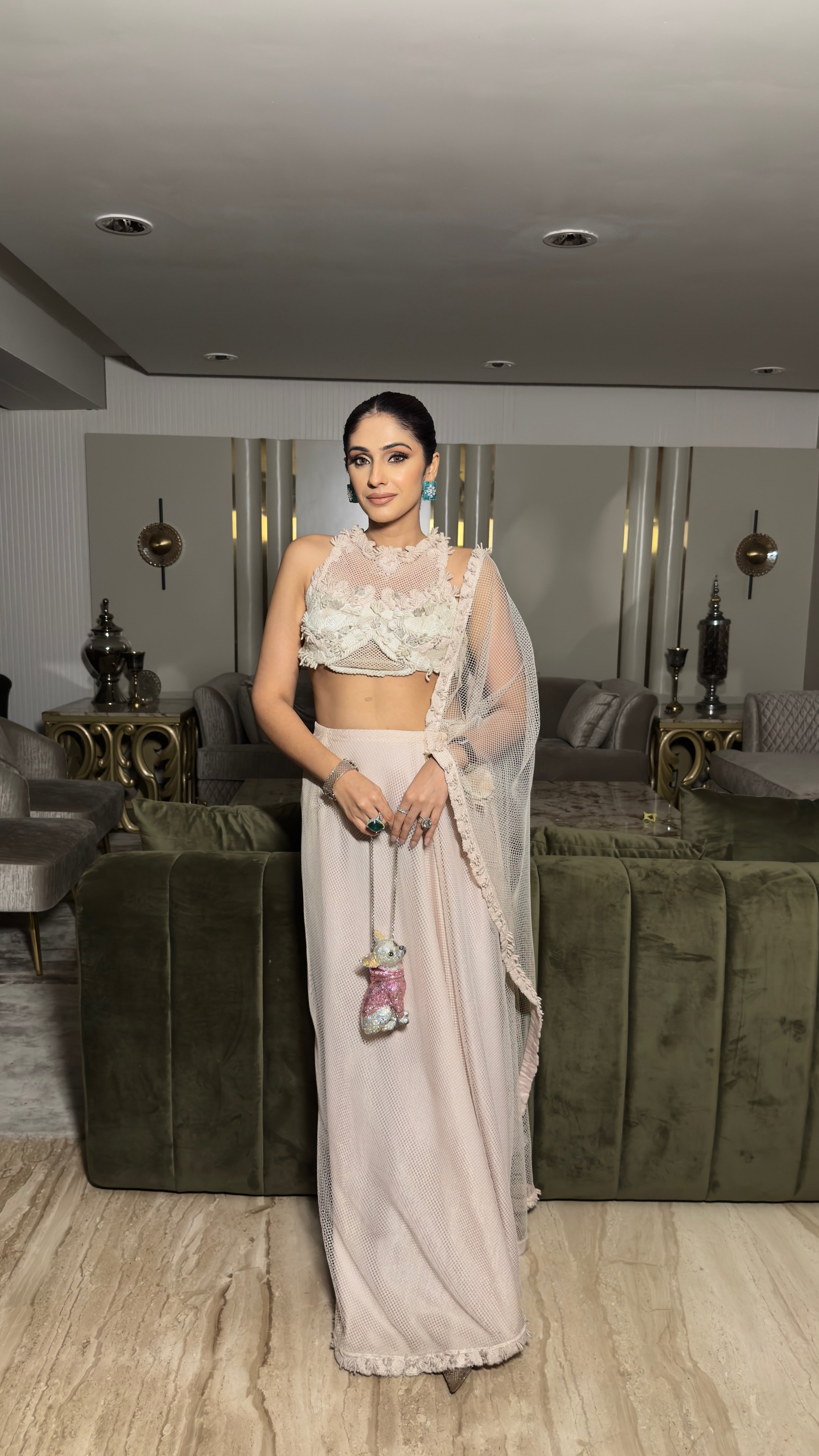 ANGEL DUAL DONE REJA DRAPE SAREE