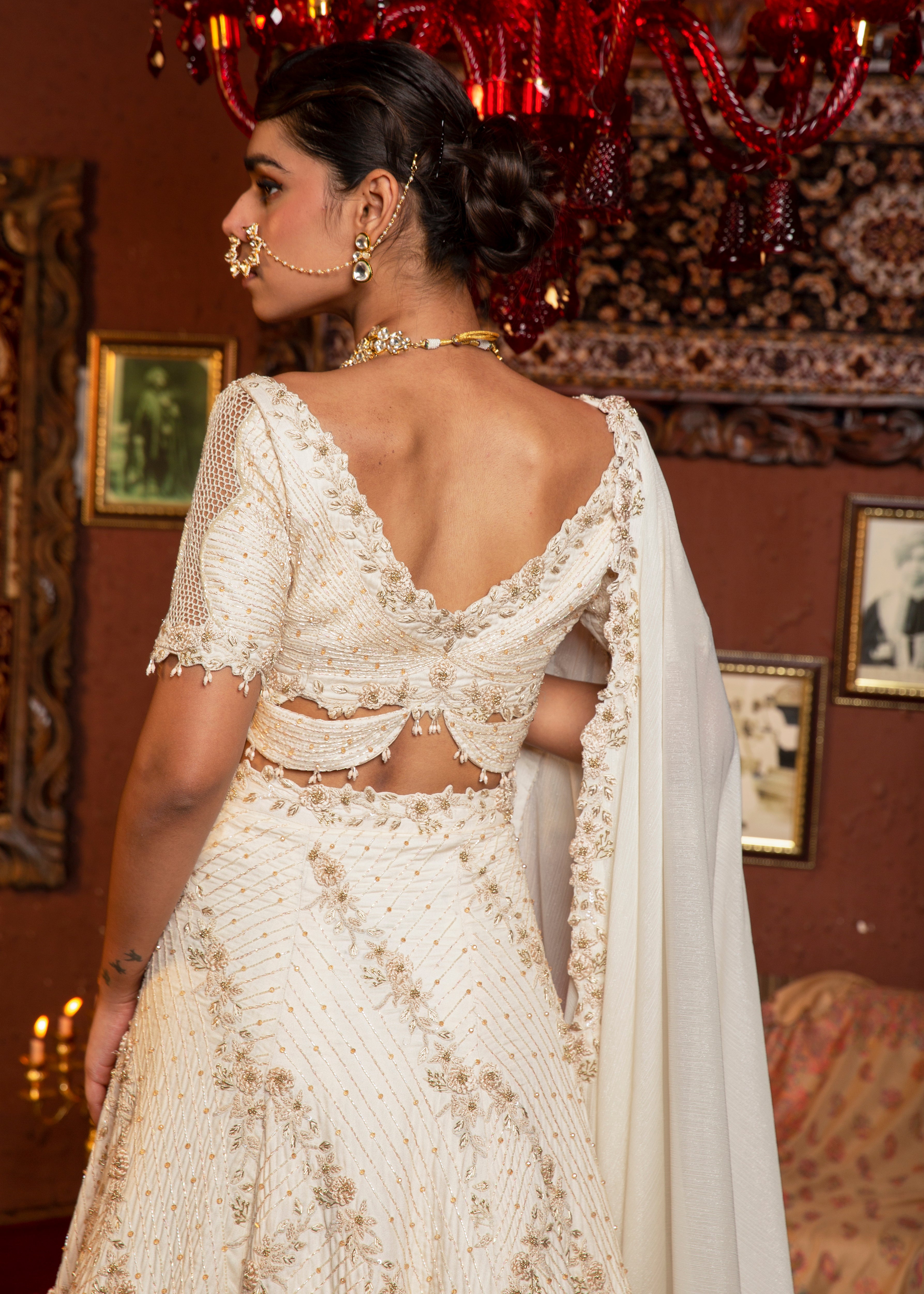 ALABASTER CREAM LEHENGA