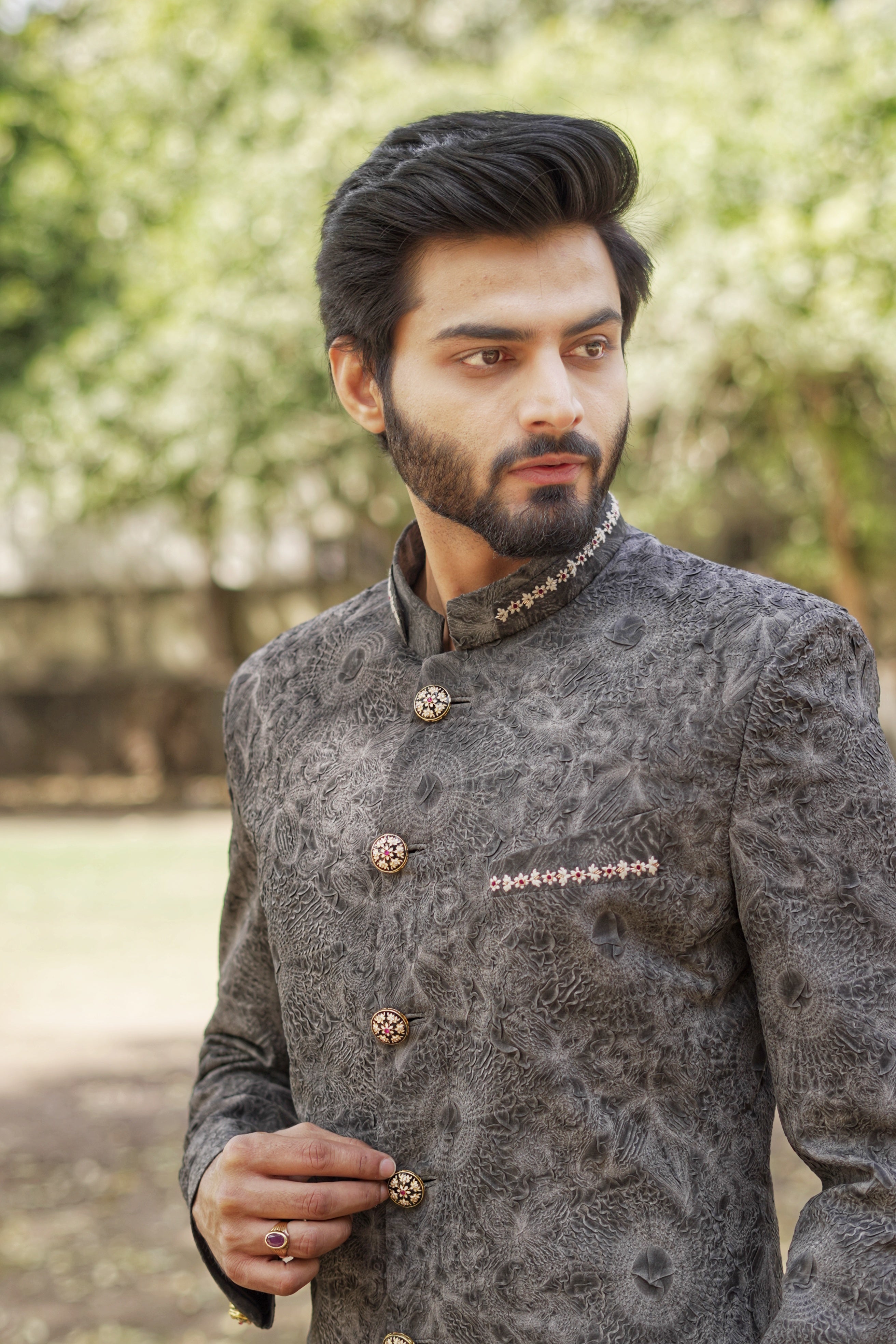 Marble crush ind-western set