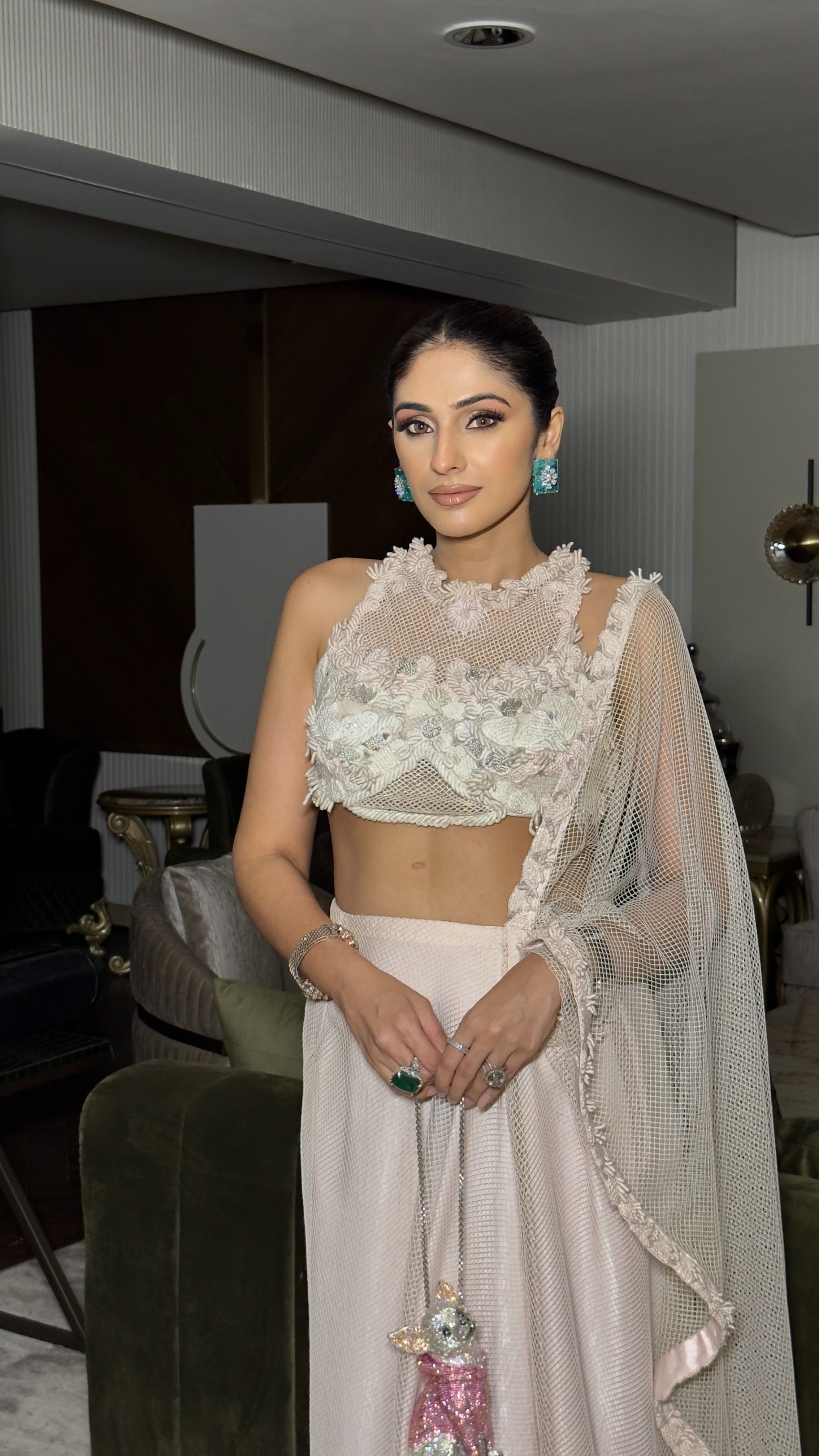 ANGEL DUAL DONE REJA DRAPE SAREE
