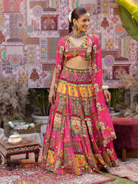 TAVASYAAH lehenga set with cape