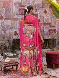 TAVASYAAH lehenga set with cape