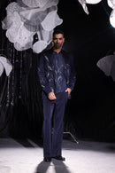 Midnight cobalt coat set