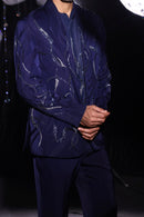 Midnight cobalt coat set