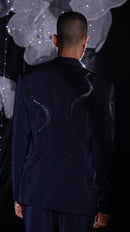 Midnight cobalt coat set