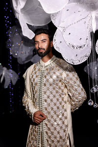 Noor-e-shab band gala sherwani