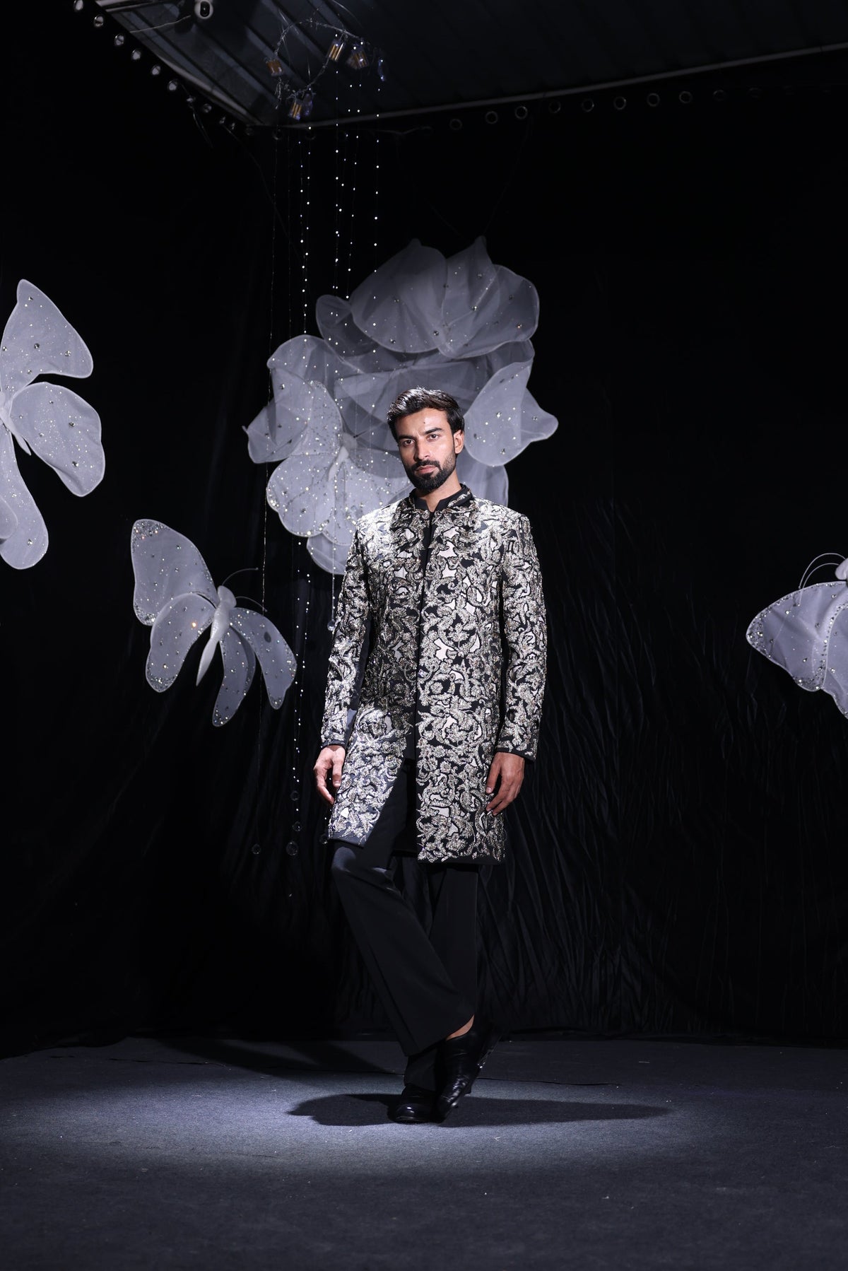 Midnight regal sherwani