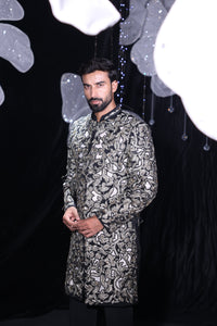 Midnight regal sherwani