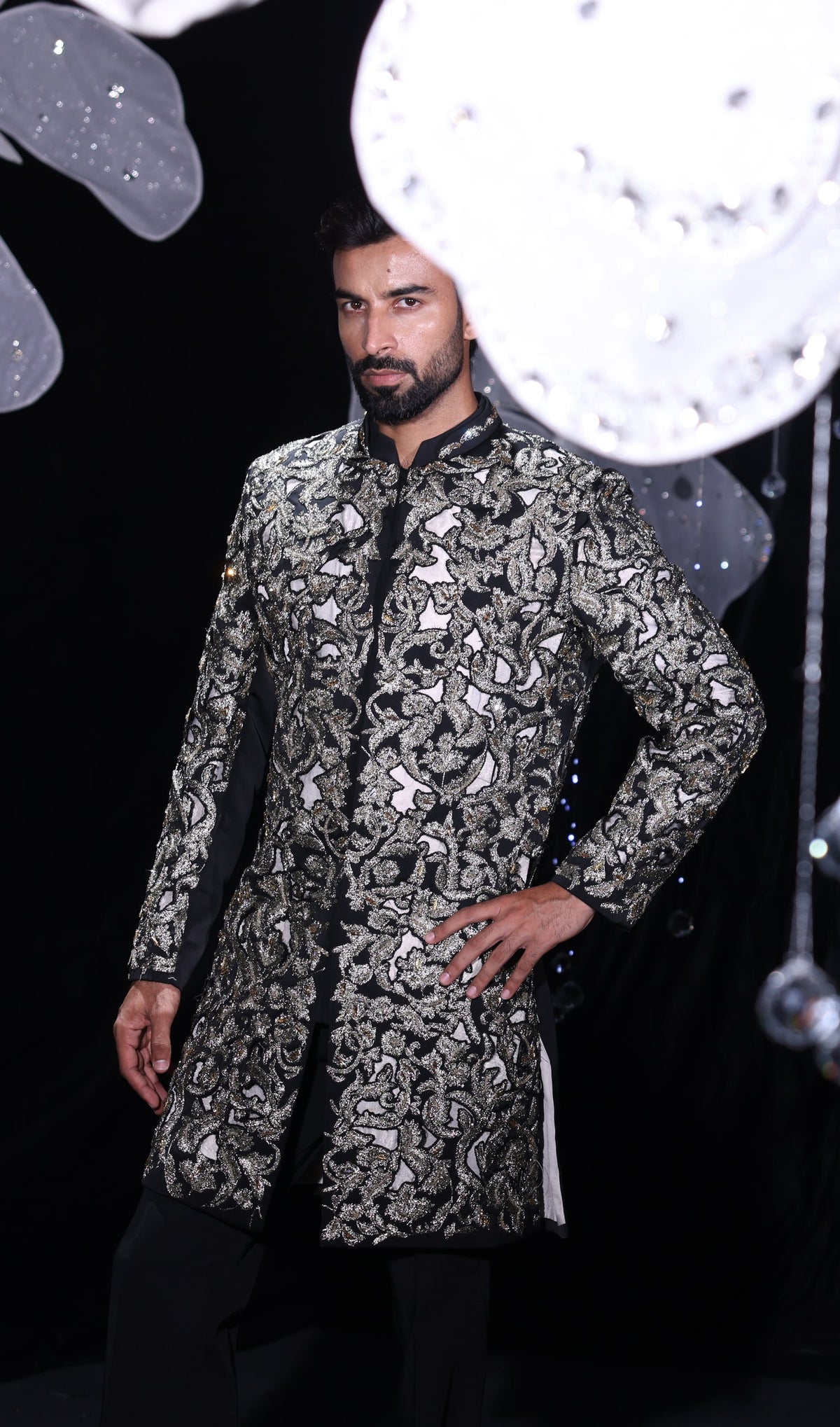 Midnight regal sherwani