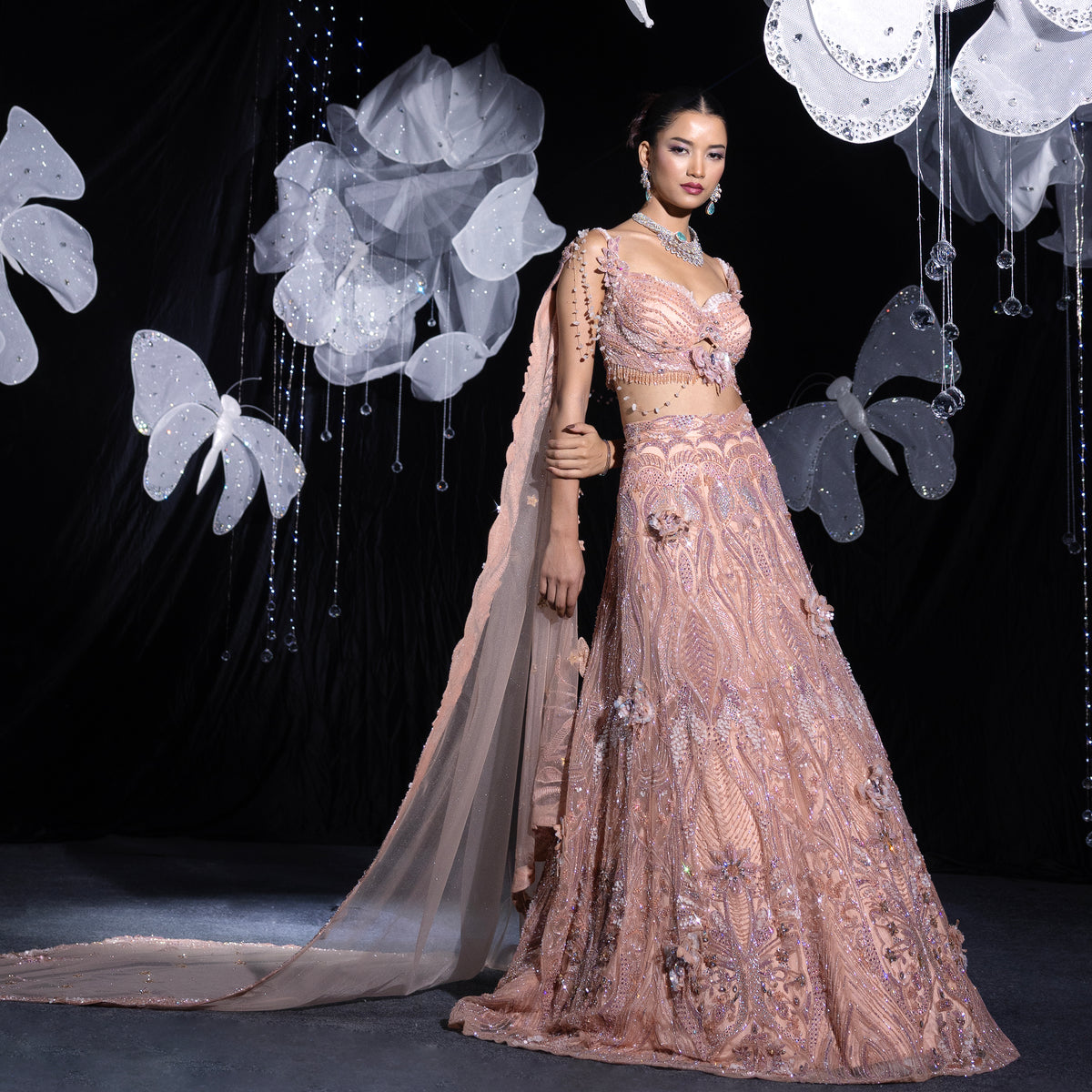 Signature butterfly lehenga set