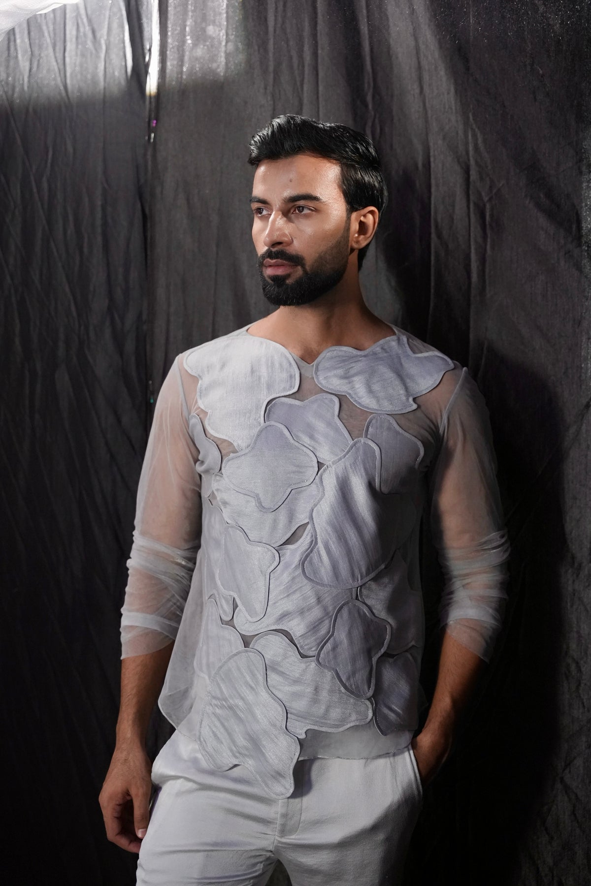 Gilded frost longline ind-Western