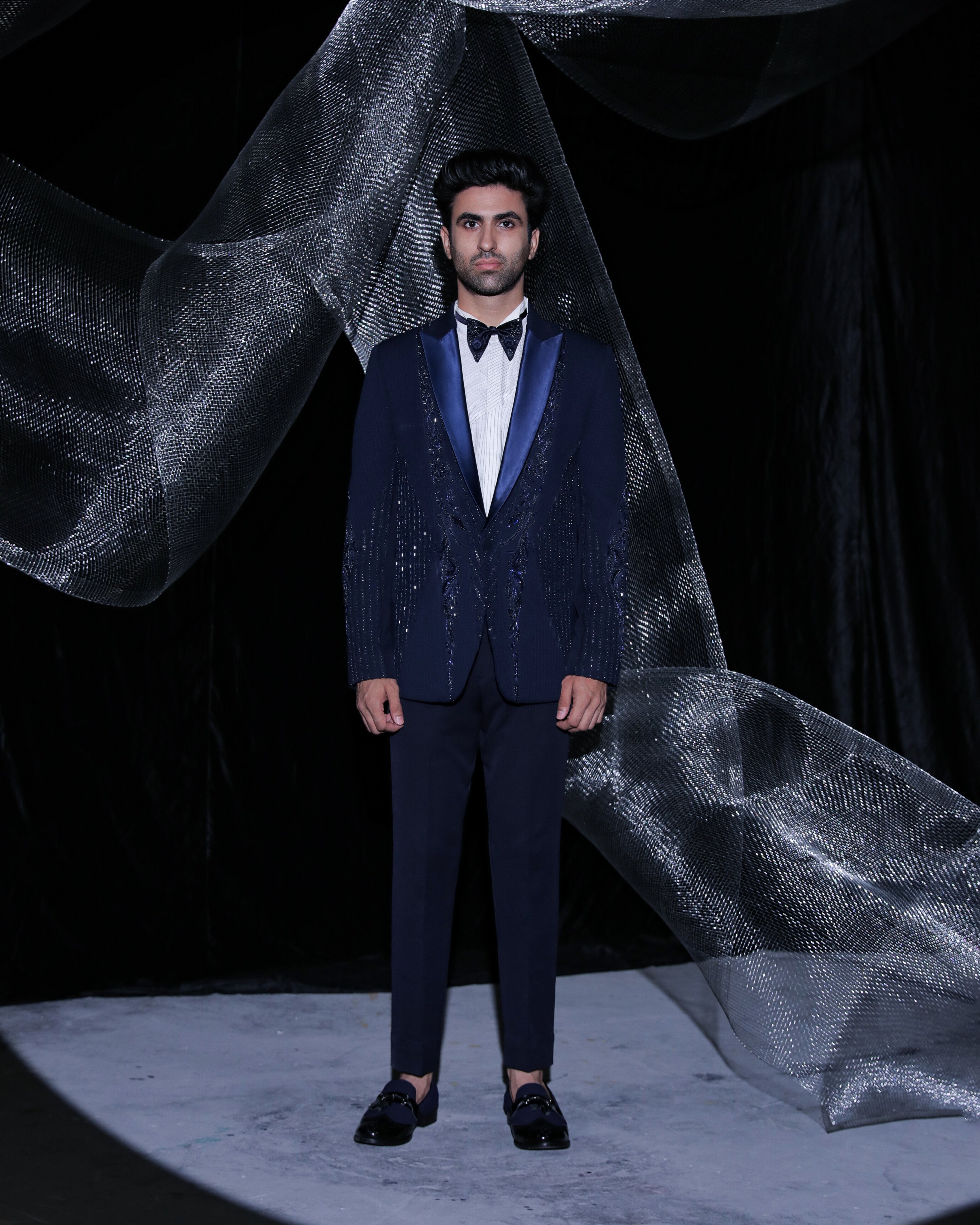 Cobalt blue tuxedo || Gravity ||