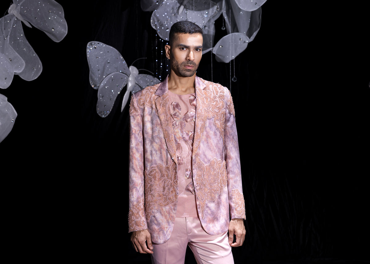 The gilded blush coat set