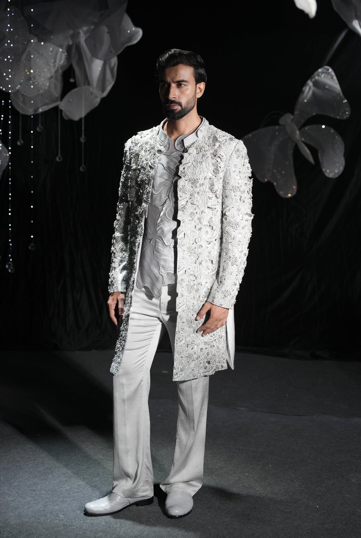 Gilded frost longline ind-Western