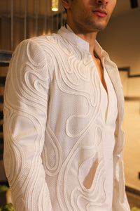 White crochet ethnowave ind-western