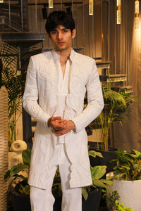 White crochet ethnowave ind-western