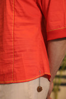 Red round neck T-shirt