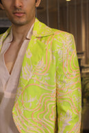neon splash blazer set