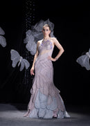 Midnight ash blue gown