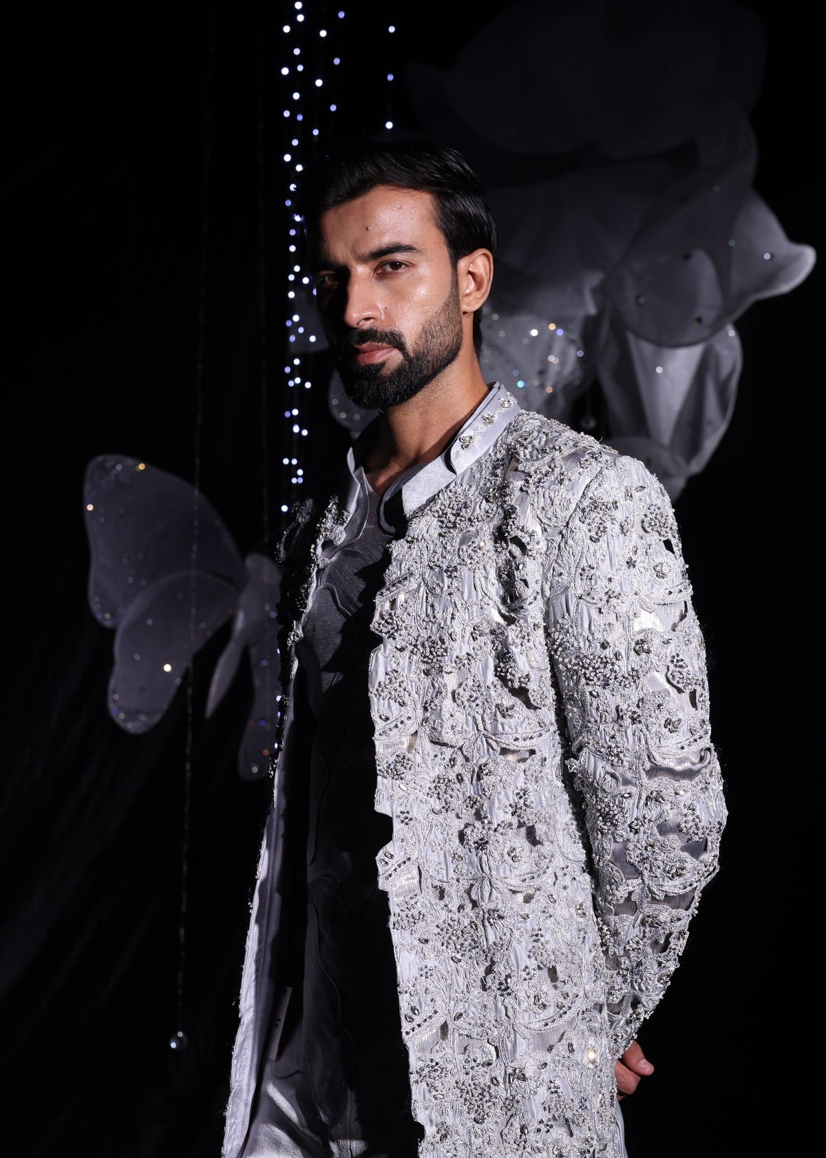 Gilded frost longline ind-Western
