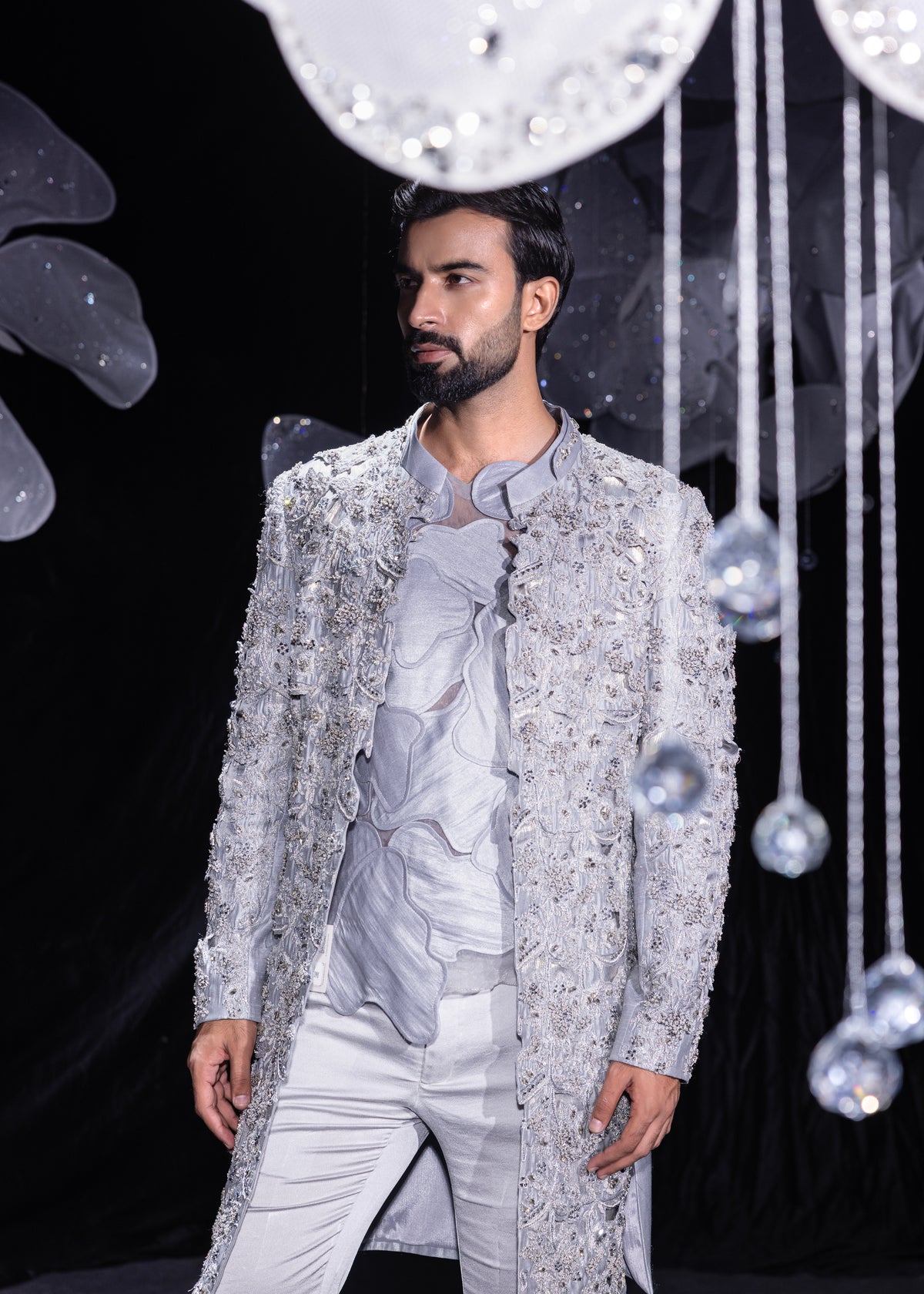 Gilded frost longline bandgala
