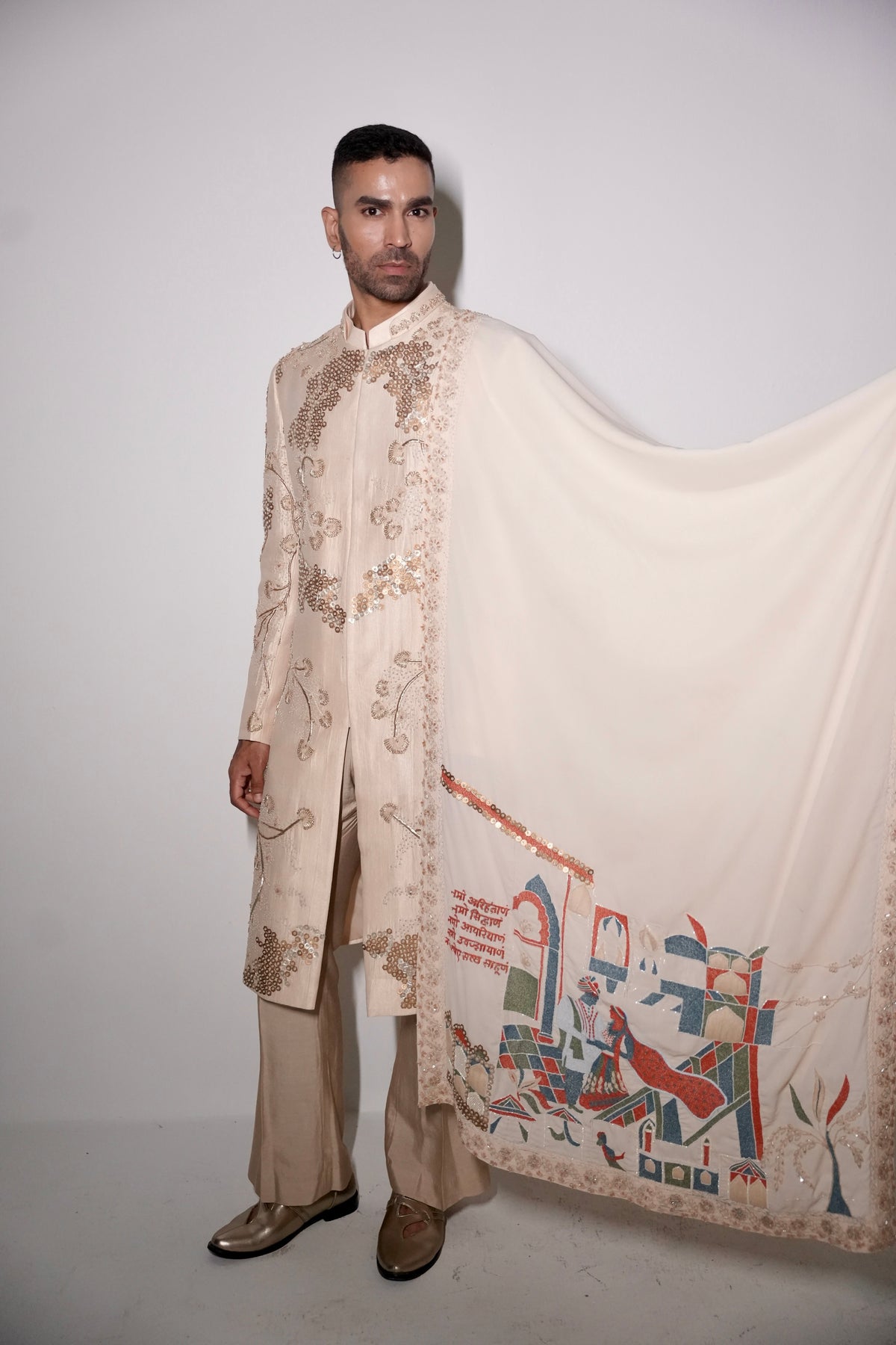 Gilded muse sherwani set