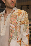 OVERLAY BLAZER KURTA carn