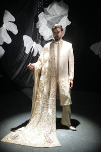 The gilded nawab sherwani set