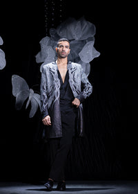 Sapphire noir longline coat set