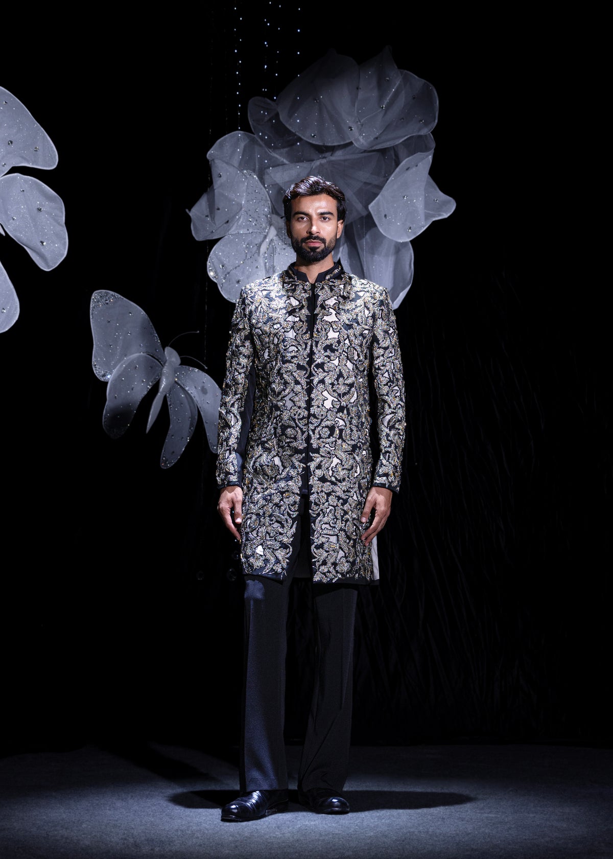 Midnight regal sherwani