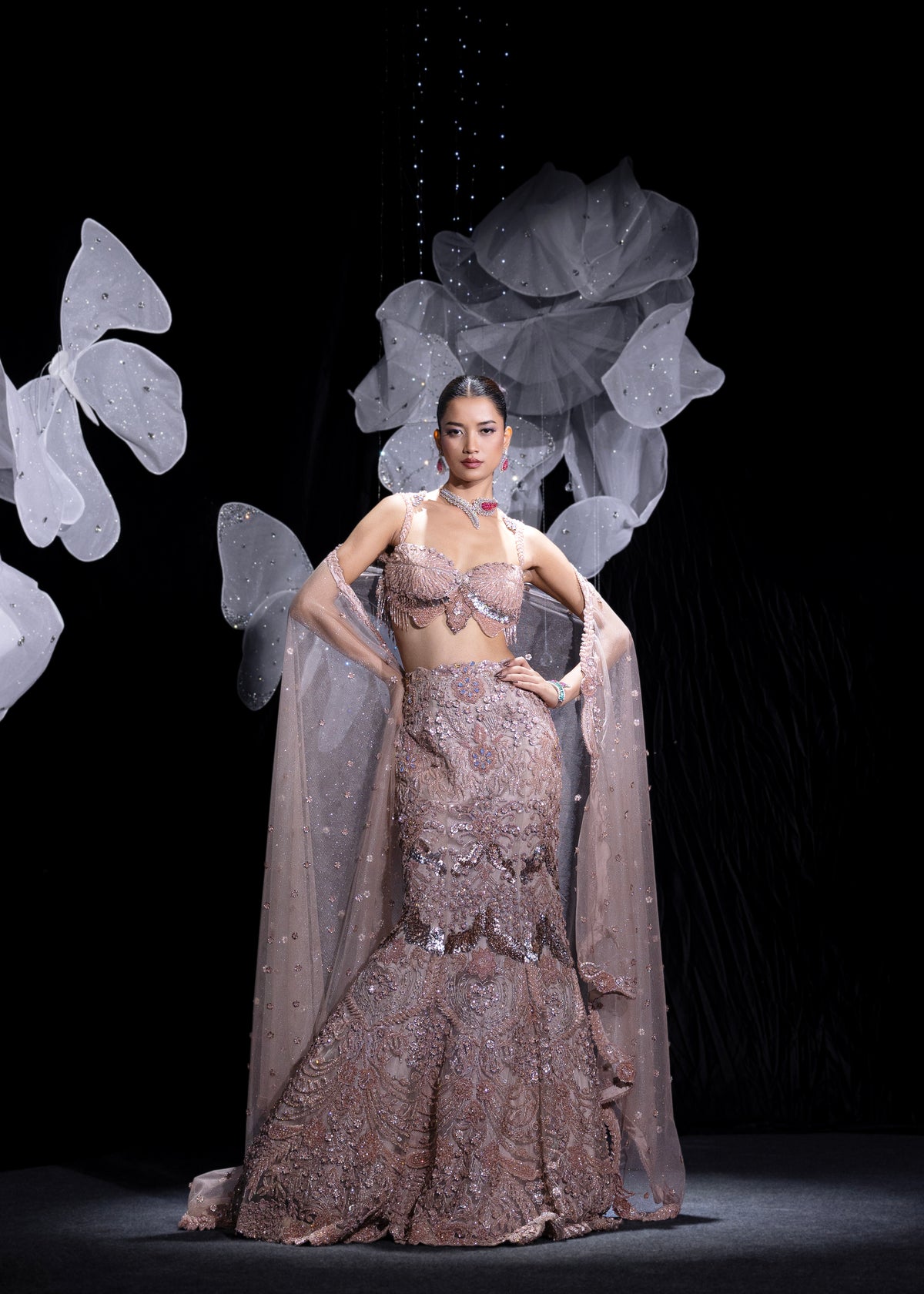 Signature butterfly lehenga set