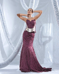 Rusty Cherry corset with  Neo fish tail