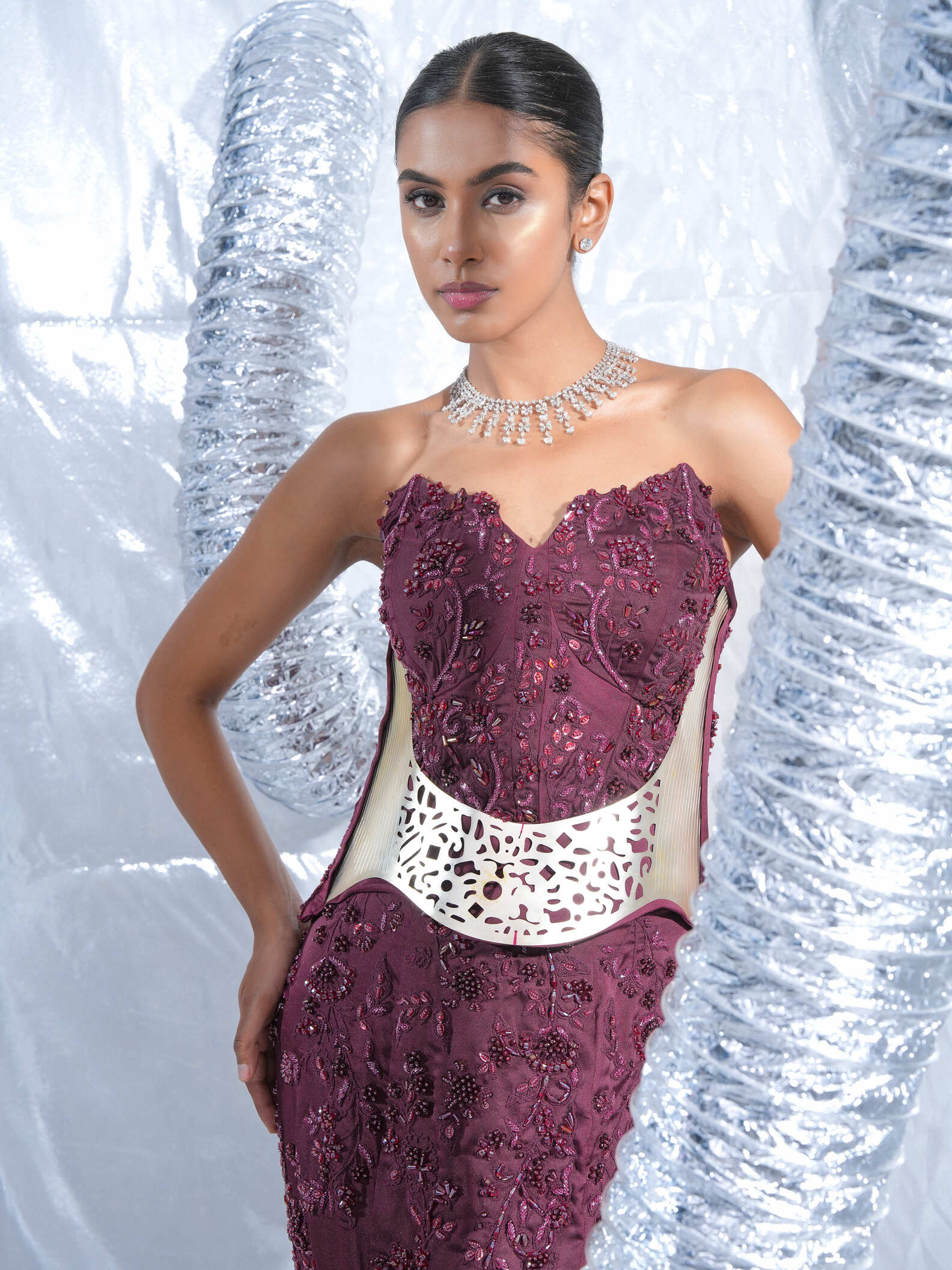 Rusty Cherry corset with  Neo fish tail