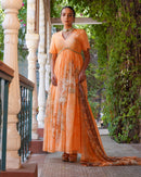 TANGERINE LIGHT ANARKALI