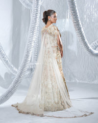 SERENE NEO CORD GOWN WITH ORNATE BELT