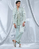 Neo Minty Elegance indo western with pants