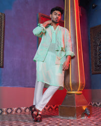 OVERLAY WAISTCOAT KURTA