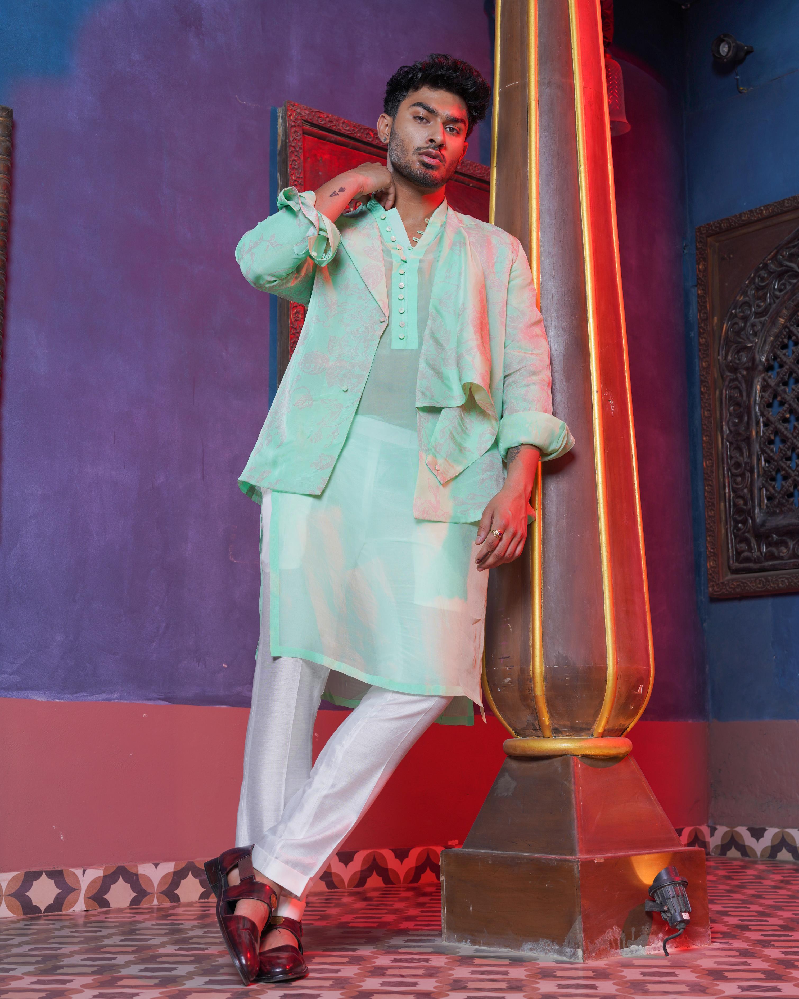 OVERLAY WAISTCOAT KURTA