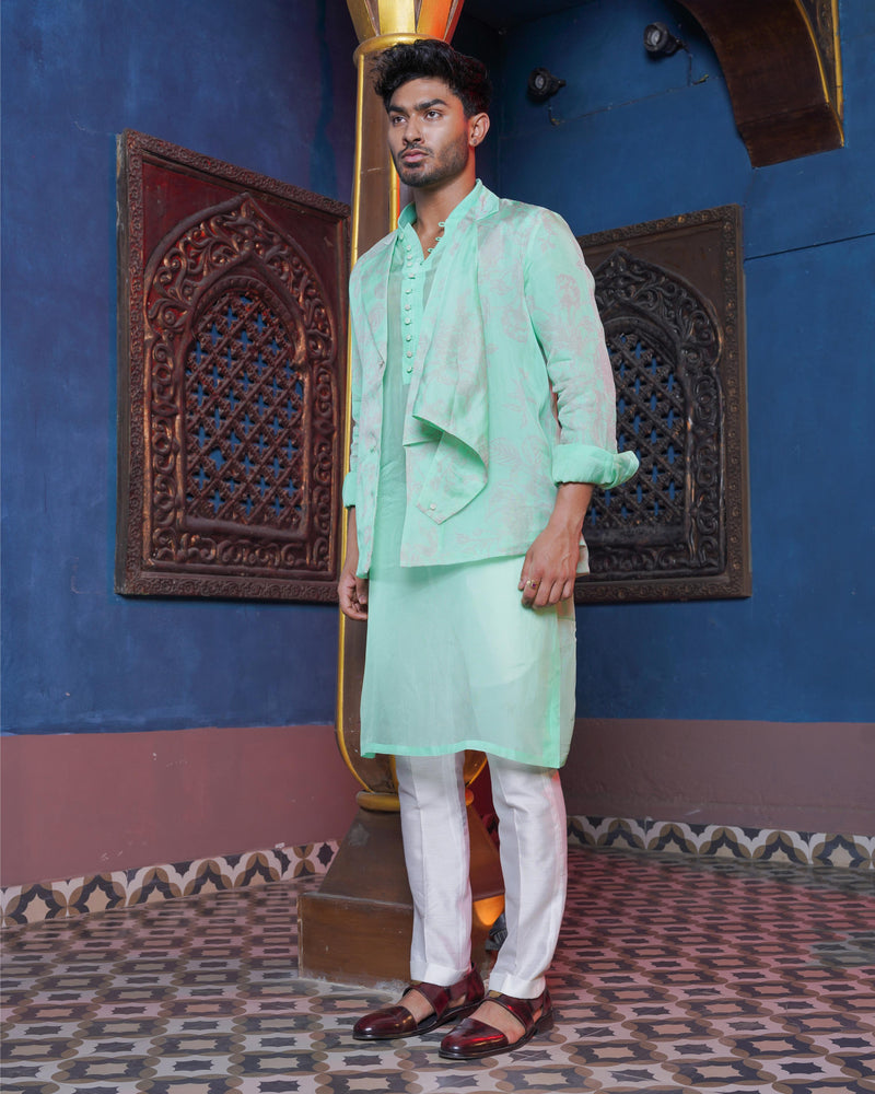 OVERLAY WAISTCOAT KURTA