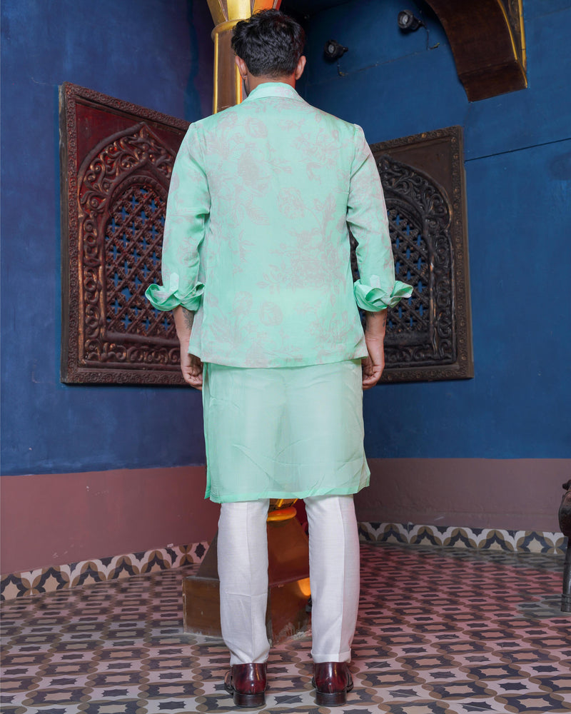 OVERLAY WAISTCOAT KURTA