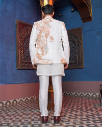 OVERLAY BLAZER KURTA