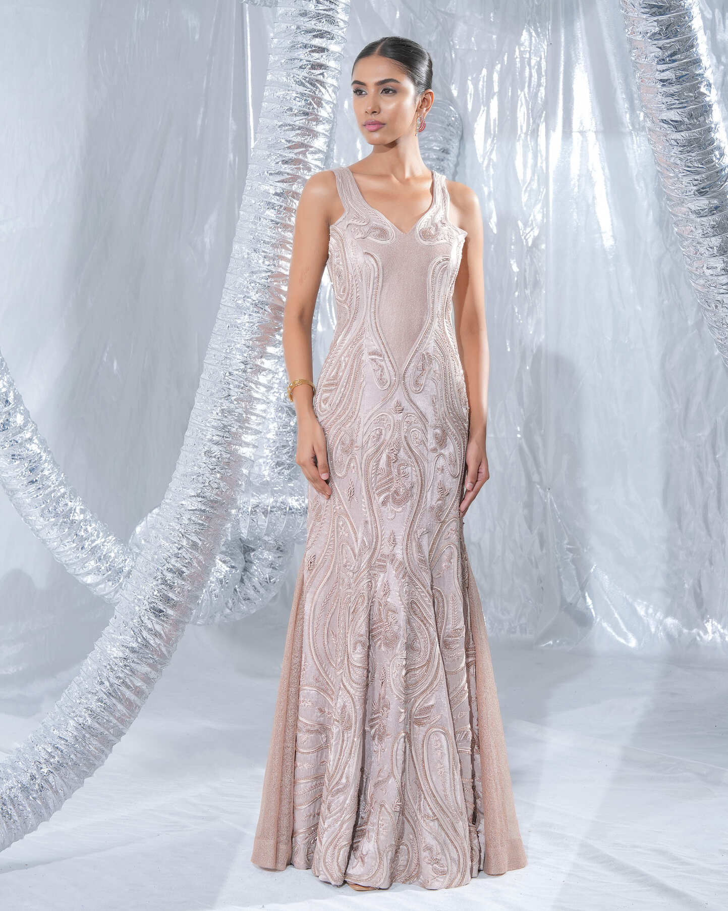 Metallic Blush with  Neo fish