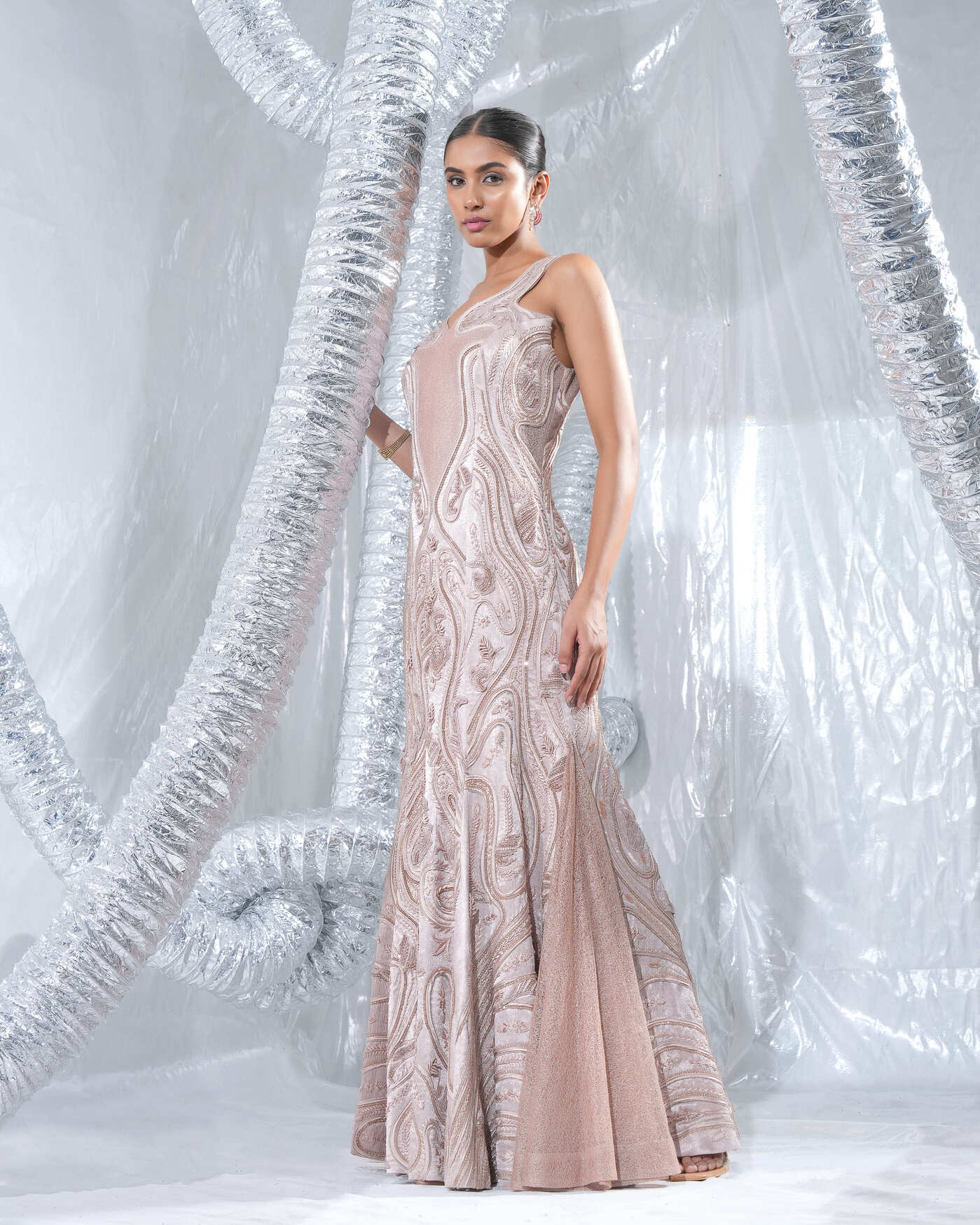 Metallic Blush with  Neo fish