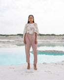 WHITE AND PASTEL CO-ORD SET